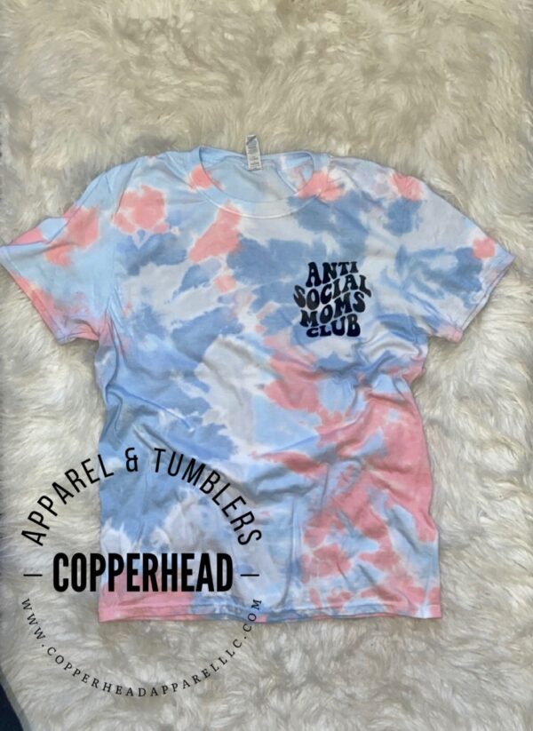 Anti Social Moms Club Tie Dye tee - Image 3